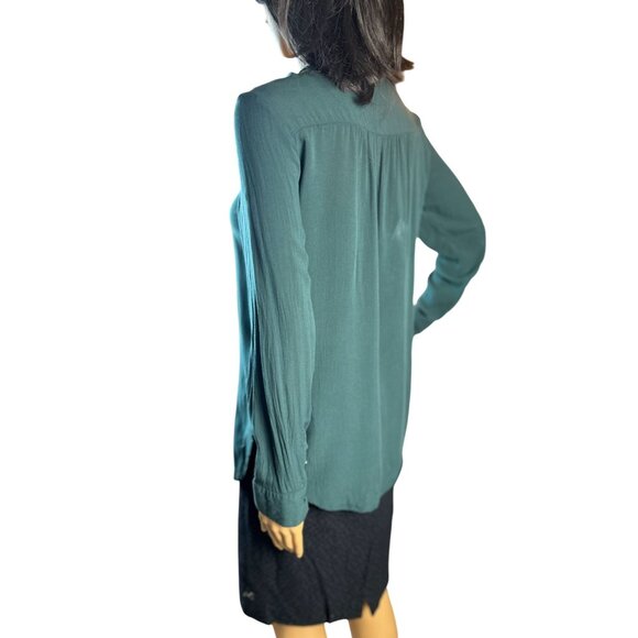 (6 for $25) Old Navy The Tunic Popover Blouse in Teal Size Small - Picture 4 of 10